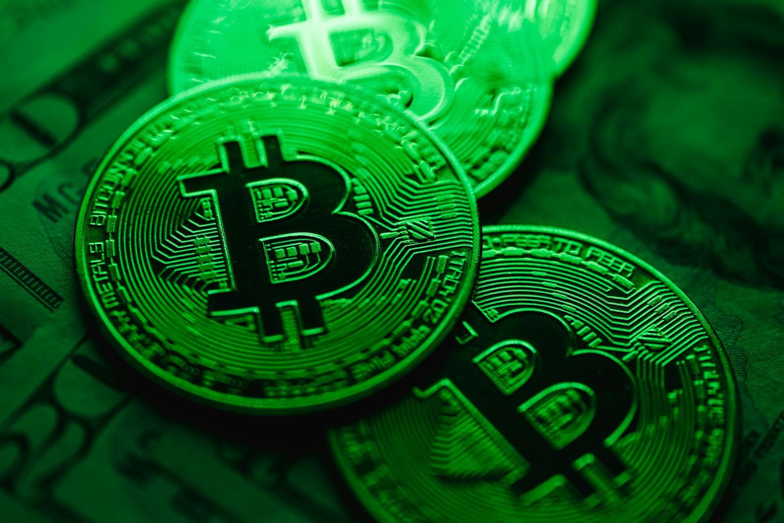 Coins on a desk